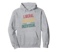 Libertaria Libertaria, Orgulloso Libertarianismo Economía Libre Sudadera con Capucha, Unisex para Adultos, Gris Jaspeado, L