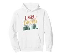 Libertaria Libertaria, Orgulloso Libertarianismo Economía Libre Sudadera con Capucha, Unisex para Adultos, Blanco, L