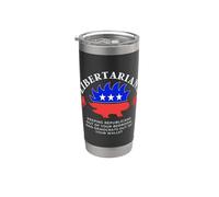 Libertarians Puercoespín Libertarian Party Liberty Funny Quote Vaso térmico de acero inoxidable de doble pared