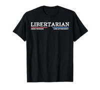 Libertario Más Libertad Menos Gobierno Partido Libertario Camiseta