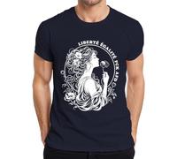 Liberté Égalité for All - Camiseta para hombre, azul marino, XXL
