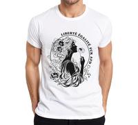 Liberté Égalité for All - Camiseta para hombre, Blanco, S