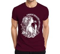 Liberté Égalité for All - Camiseta para hombre, granate, M