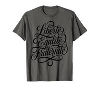 Liberté Égalité Fraternité Lema francés Camiseta