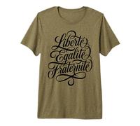 Liberté Égalité Fraternité Lema francés Camiseta Premium