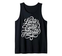 Liberté Égalité Fraternité Lema francés Camiseta sin Mangas