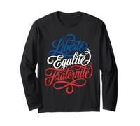 Liberté Égalité Fraternité Lema francés Manga Larga