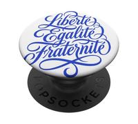 Liberté Égalité Fraternité Lema francés PopSockets PopGrip Adhesivo