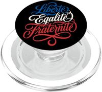 Liberté Égalité Fraternité Lema francés PopSockets PopGrip para MagSafe