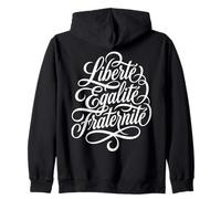 Liberté Égalité Fraternité Lema francés Sudadera con Capucha