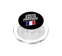 Liberté Égalité Fraternité Sketch con Bandera Francesa PopSockets PopGrip para MagSafe