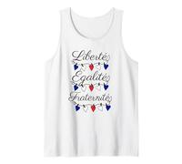 Liberté Egaliteé Fraternité Bandera Francesa BastillaDía 14 de Julio Camiseta sin Mangas