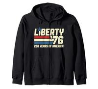 Liberty '76 250 años 1776-2026 American Patriotic Sudadera con Capucha