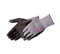 Liberty G-Grip Guante de punto sin costuras con palma recubierta de micro-espuma de nitrilo con cubierta de nailon gris de calibre 13.