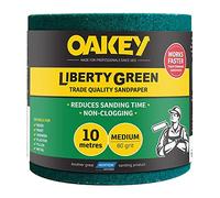 Liberty Green - Rollo de lija (115 mm x 10 m, tamaño mediano, 80 g)