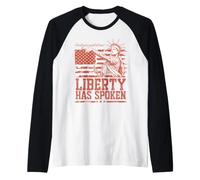 Liberty Has Spoken Don't You Point Me Sophie Basketball USA Camiseta Manga Raglan