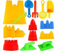 Liberty Imports Kit de construccin de Castillo de arena de 15 piezas - Ultimate Beach Toy Set con grandes moldes de palas de barcos y ms, ideal par