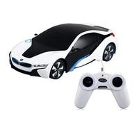 Liberty Imports-48400 BMW I8 1:24 Coche con Control Remoto, Color Blanco y Negro, Scale (Rastar Conce12pt Car)