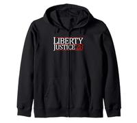 Liberty Justice '28 con Libertad y Justicia para Todos Sudadera con Capucha