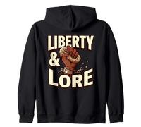 Liberty & Lore Libertad Activismo Blac Movimiento por la Justicia Social Sudadera con Capucha