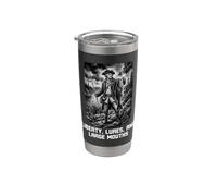 Liberty, Lures, and Large Mouths Bass Fishing Vaso térmico de acero inoxidable de doble pared