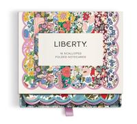 Liberty Premium Notecard Set (Galison) | Art By Liberty of London - Tarjetas en blanco, diseño floral, 16 tarjetas de notas, papel reciclado, tamaño: 16,5 x 12,383 x