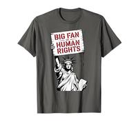 Liberty Protesta Estatua de la Libertad Gran Fan de los Derechos Humanos Camiseta