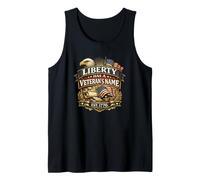Liberty Tiene un Nombre de Veterano, 1776 Eagle Flag USA Veteran Pride Camiseta sin Mangas
