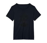 Liberty Torch Radiant Beacon símbolo patriótico Camiseta, Mujer Tallas Grandes, Negro, 2XL Grande