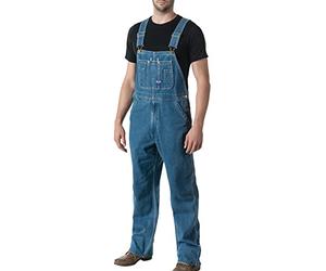 Liberty Walls Big Smith - Overol rígido de mezclilla para hombre, Lavado a la piedra, 36W / 28L