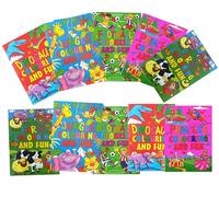 Libetui Juego de 10 libros para colorear, minilibro para colorear para niños, obsequios, fiestas infantiles, bodas, regalos de cumpleaños infantiles, cuadernos para colorear, fútbol, princesa, granja,