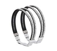 LIbgiubhy 1 par de cordones de tacón alto con diamantes de imitación para mujer, ajustables, antideslizantes, correas de tobillo para mejorar la estabilidad, a