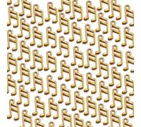LIbgiubhy 100 colgantes de aleación de notas musicales vintage para collares y pulseras, accesorios de joyería de moda