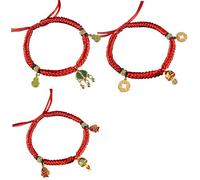 LIbgiubhy 3 collares regulables, colgantes de mano bendición, duraderos, collares para mascotas para Año Nuevo