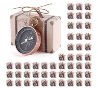 LIbgiubhy 50 cajas de dulces para el día de San Valentín, cajas de embalaje para dulces de boda, suministros de ceremonia, dorado/oro rosa