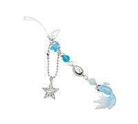 LIbgiubhy Abalorio vibrante hecho a mano con forma de estrella de pez y forma de teléfono, materiales acrílicos resistentes con diseños de longitud ajustable