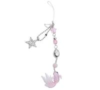 LIbgiubhy Abalorio vibrante hecho a mano con forma de estrella de pez y forma de teléfono, materiales acrílicos resistentes con diseños de longitud ajustable