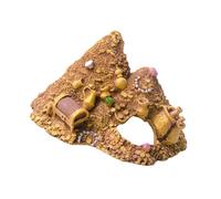 LIbgiubhy Acuarios artesanales artificiales para decoración de cuevas de tesoros, peceras, suministros de arte marítimo