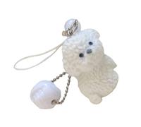 LIbgiubhy Adorable correa multifuncional para perro, adorno colgante de aleación con textura adecuada para teléfonos, bolsas y llaveros