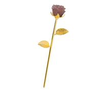 LIbgiubhy Adorno tallado de rosas, soporte dorado, adorno hecho a mano, joyería hecha a mano, decoración de flores, entusiastas de la joyería