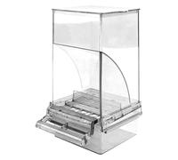 LIbgiubhy Alimentador automático de alimentos para mascotas, caja de alimentación colgante, comedero automático para pájaros, contenedor antiderrames para pájaros con gran capacidad