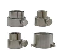 LIbgiubhy Base de fijación de movimiento de reloj de acero inoxidable para tareas de mantenimiento fácil del reloj, 4 unidades