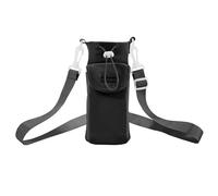 LIbgiubhy Bolsa protectora para botella de agua al aire libre con correa ajustable, funda de almacenamiento para hervidor de bebidas, Black
