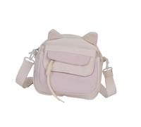 LIbgiubhy Bolso cruzado de nailon contemporáneo para mujer, con correa ajustable, para compras y eventos sociales, White