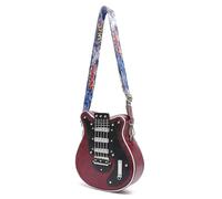 LIbgiubhy Bolso cruzado de piel sintética inspirada en la guitarra con correa ajustable para un transporte cómodo, a