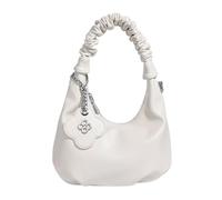 LIbgiubhy Bolso de mano de piel sintética para mujer, bolso de hombro con cremallera, bolso cruzado casual con correas extraíbles, regalos, White