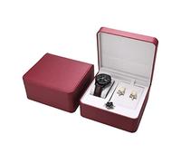 LIbgiubhy Caja de reloj de cuero para joyas, collar, anillo de reloj, caja de almacenamiento para hombres y mujeres