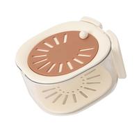 LIbgiubhy Canasta de drenaje y conservación resistente, contenedor portátil con tapa y asa plegable para comidas