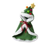 LIbgiubhy Capas de árbol de Papá Noel para perros, gatos, capas de Navidad con sombrero, divertido accesorio de disfraz para mascotas