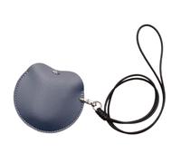 LIbgiubhy Colgando cuello auriculares bolsa portátil bolsa de almacenamiento de cuero colgante caja pequeña bolsa de transporte de auriculares